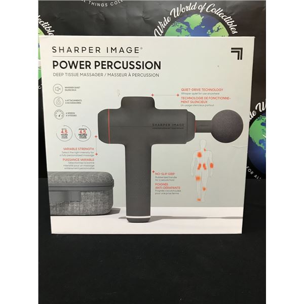 NEW IN BOX SHARPER IMAGE POWER PERCUSSION MASSAGER