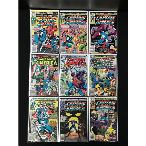 LOT OF 9 CAPTAIN AMERICA COMICS (MARVEL COMICS)