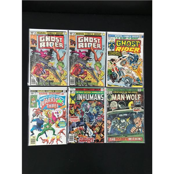 LOT OF 6 COMICS VARIOUS TITLES (MARVEL COMICS)