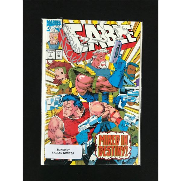 MARVEL COMICS NO.2 CABLE (SIGNED BY FABIAN NICHIEZA)