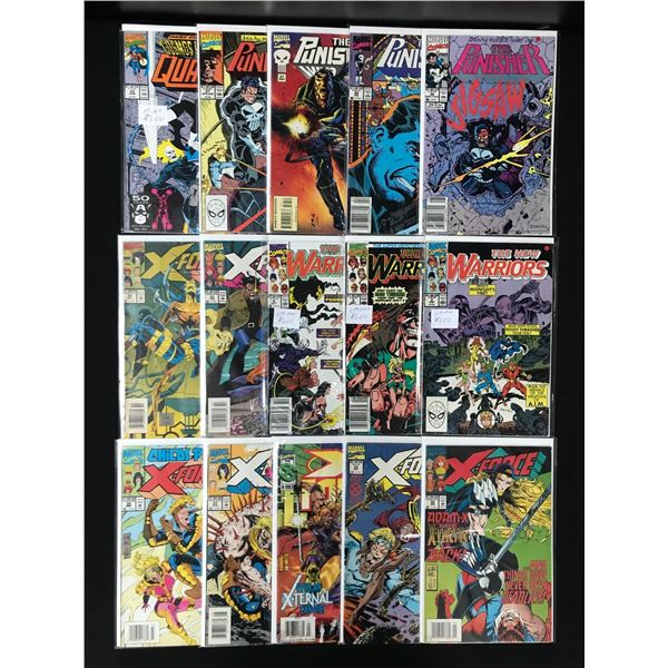 LOT OF 15 COMICS VARIOUS TITLES (MARVEL COMICS)