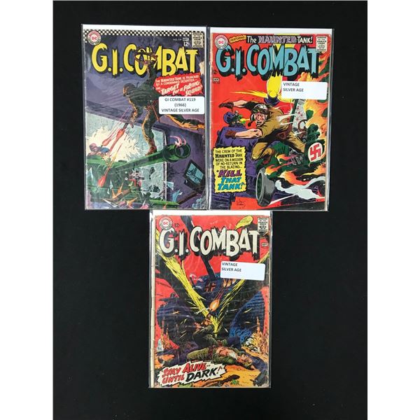 LOT OF 3 G.I. COMBAT COMICS (DC COMICS)