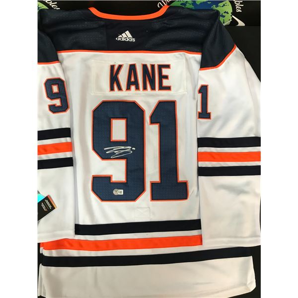 EVANDER KANE SIGNED OILERS JERSEY BECKETT COA