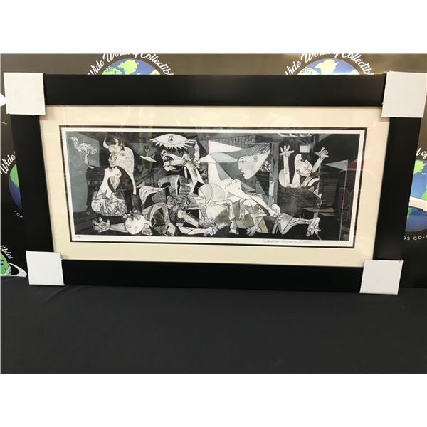 LTD. EDITION CUSTOM FRAMED GUERNICA - PABLO PICASSO PRINT 32/300 (DOMAINE PICASSO COA)