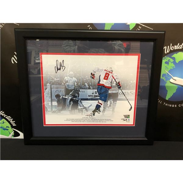 PROFESSIONALLY FRAMED ALEXANDER OVECHKIN SIGNED 800TH CAREER GOAL PHOTO (FANATICS COA)