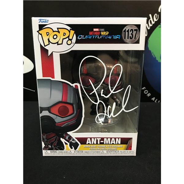 PAUL RUDD SIGNED ?NT-MAN`FUNKO POP KB COA