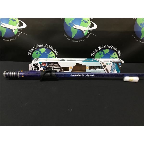 GIANCARLO ESPISITO SIGNED STAR WARS LIGHT SABER WWOC COA