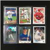 Image 1 : LOT OF 6 TOPPS AND UPPER DECK STAR ROOKIE  BASEBALL CARDS -