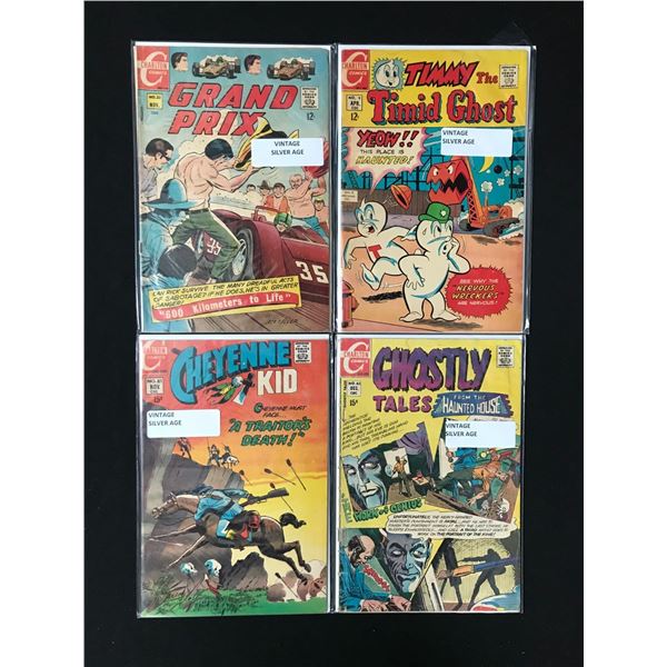 LOT OF 4 COMICS VARIOUS TITLES (CHARLTON COMICS)
