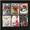 Image 1 : LOT OF 6 SIGNED FOOTBALL CARDS