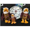 Image 1 : LOT OF 3 HARLEY DAVIDSON STUFFED EAGLES AND A HARLEY DAVIDSON WALL CLOCK
