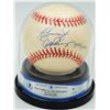 Image 1 : KEN GRIFFEY JR. AND ALEX RODRIGUEZ SIGNED BASEBALL UNDER GLASS 398/1999 (BECKETT COA)