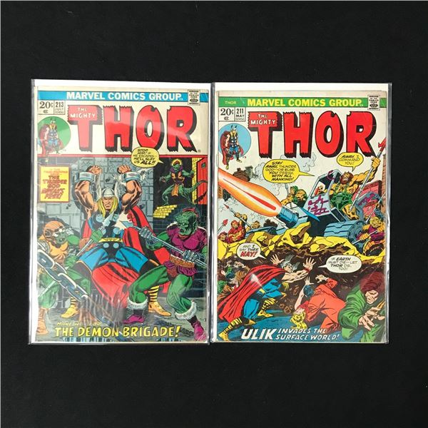 LOT OF 2 THE MIGHTY THOR COMICS (MARVEL COMICS)