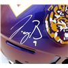 Image 2 : Joe Burrow  LSU Tigers Purple Chrome Authentic Game Issued Speed Flex Helmet Ltd Ed.1/1 Fanatics