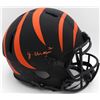 Image 1 : JA'MARR CHASE SIGNED CINNCINNATI BENGALS HELMET (BENNETT COA)