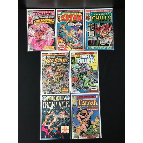 LOT OF 7 COMICS VARIOUS TITLES (MARVEL COMICS)