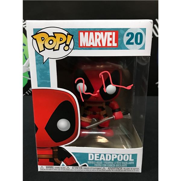 RYAN REYNOLDS SIGNED `DEADPOOL`FUNKO POP KB COA