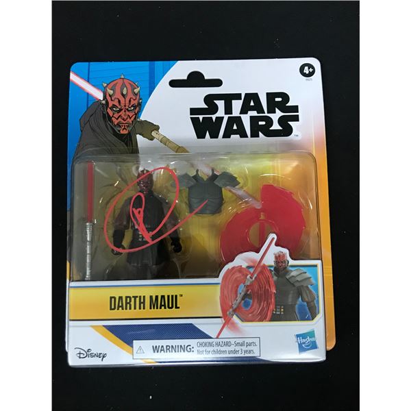 RAY PARK SIGNED `DARTH MAUL`STAR WARS FIGURE WWOC COA