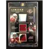 Image 1 : 2014 MICHAEL FLOYD, LARRY FITZGERALD, LOGAN THOMAS PANINI LIMITED PARTNERSHIP TRIPLES CARD