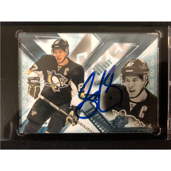 SIDNEY CROSBY SIGNED SPX CARD