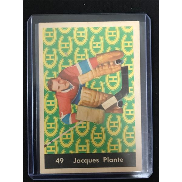 1961-62 JAQUES PLANTE CARD