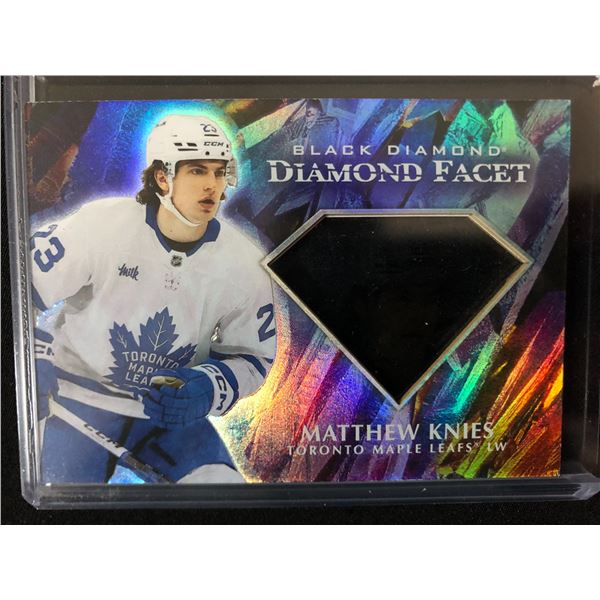 2023-24 MATTHEW KNIES UPPER DECK BLACK DIAMOND FACET CARD