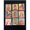 Image 1 : LOT OF 9 1933 GOUDY INDIAN CHEWING GUM COLLECTORS CARDS