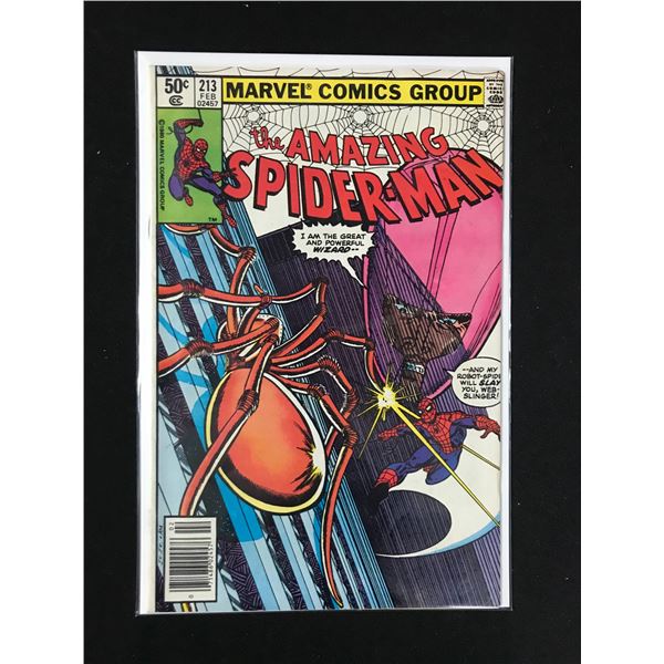 MARVEL COMICS NO.213 THE AMAZING SPIDERMAN