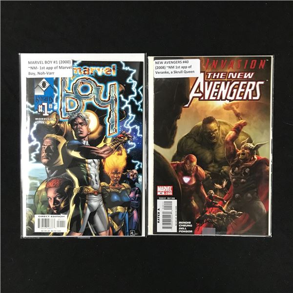 LOT OF 2 COMICS VARIOUS TITLES (MARVEL COMICS)