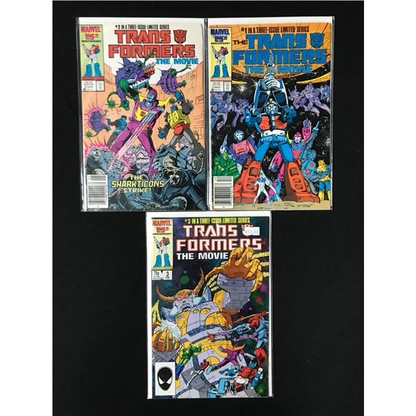 LOT OF 3 TRANSFORMERS COMICS (MARVEL COMICS)
