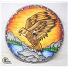 Image 1 : HAND PAINTED SAW BLADE WITH EAGLE W/ MOUNTAINS