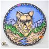 Image 1 : HAND PAINTED SAW BLADE WITH LYNX