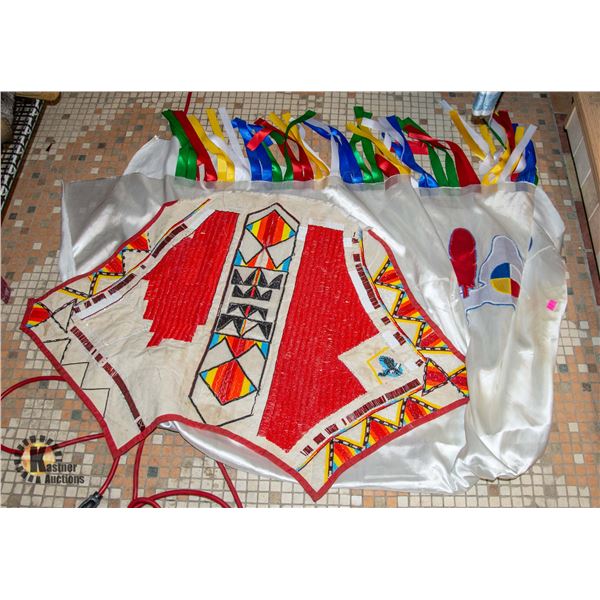 INDIGENOUS REGALIA DANCING SHAWL AND BEADED
