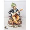 Image 1 : CAPODIMONTE PORCELAIN MAN PLAYING INSTRUMENT