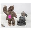 Image 1 : LOT OF TWO INDIGENOUS PEOPLE STONE CARVINGS