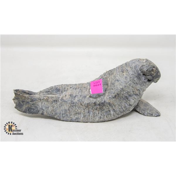 STONE CARVED WALRUS