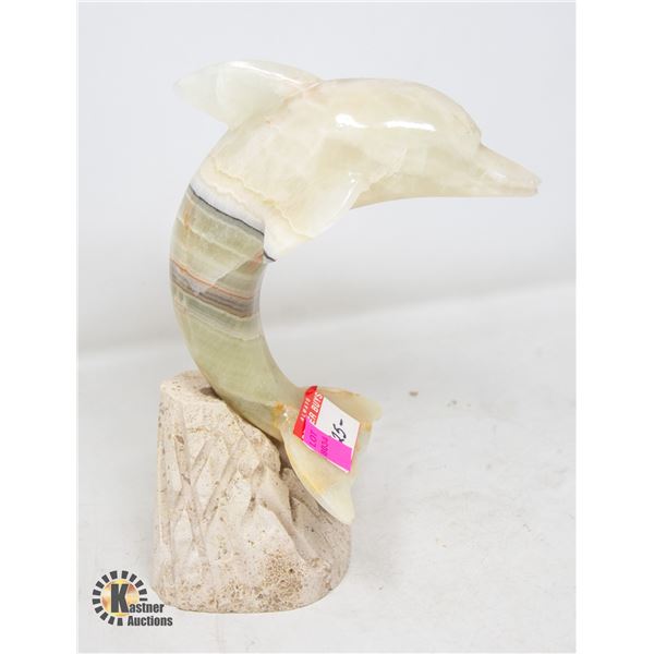 STONE CARVED DOLPHIN