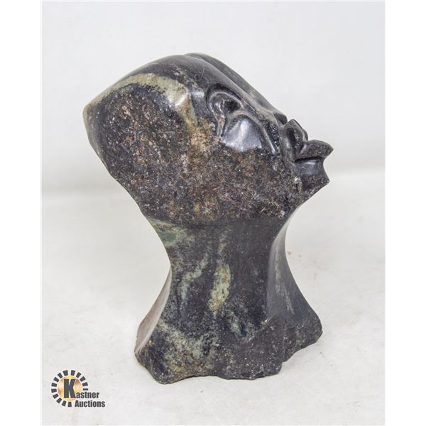 STONE CARVED ABSTRACT FACE