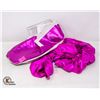 Image 1 : PAIR OF REGALIA SLIPPERS W/ SLEEVES; HOT PINK