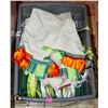 Image 1 : TOTE OF ASSORTED FABRICS AND MATERIAL