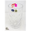 Image 1 : CRYSTAL ETCHED FLOWER VASE