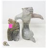 Image 1 : LOT OF TWO BEAR STONE CARVINGS