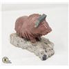 Image 1 : MUSKOX STONE CARVING