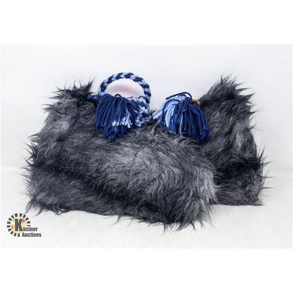 FAUX FUR LINED GLOVES