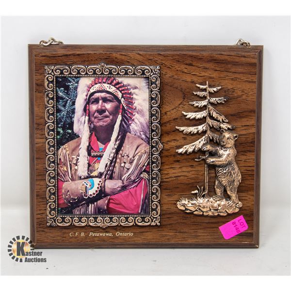 INDIGENOUS PICTURE FRAME PLAQUE