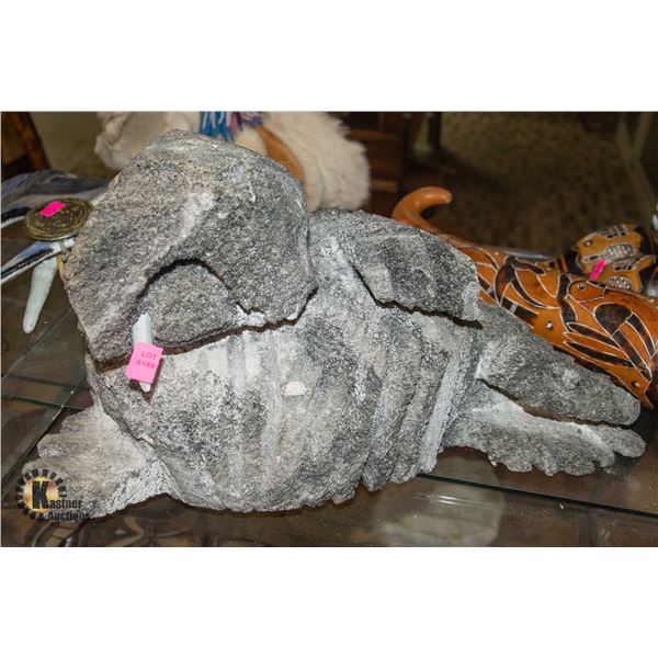 WALRUS LAVA STONE CARVING