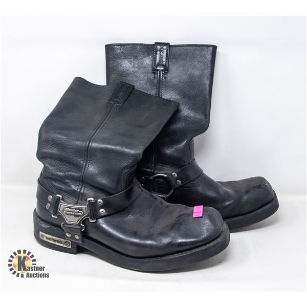PAIR OF MENS HARLEY DAVIDSON BIKER BOOTS