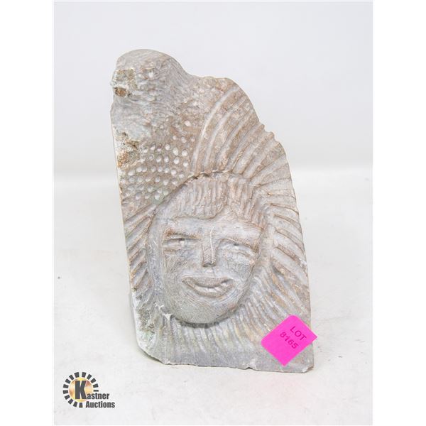 TWO SIDED FACE SEAL STONE CARVING