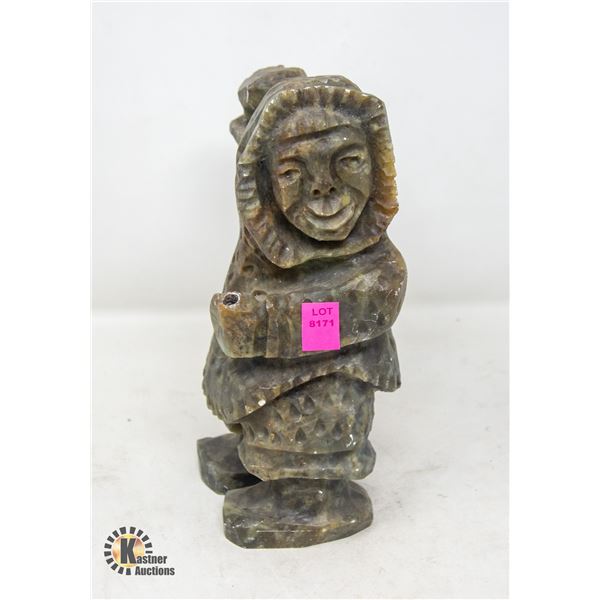 ABORGINAL FISHERMEN STONE CARVING AS IS