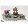 Image 1 : DOG SLED INUKSHUK STONE CARVING AS IS